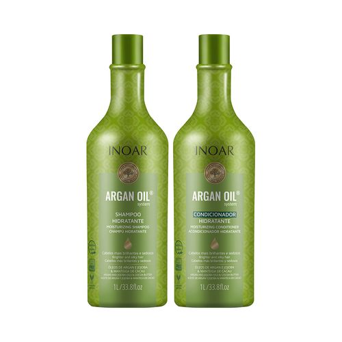 Kit Inoar Argan Oil Hidratante (Shampoo + Condicionador) 1l