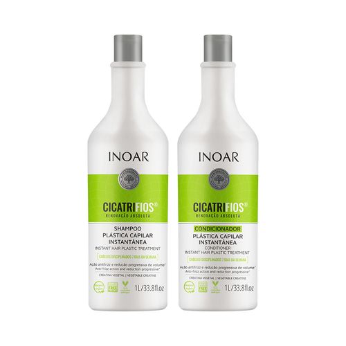 Kit Inoar Cicatrifios Renovação Absoluta (Shampoo + Condicionador) 1l