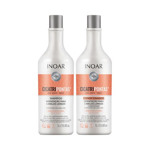 Kit Inoar Cicatripontas (Shampoo + Condicionador) 1l