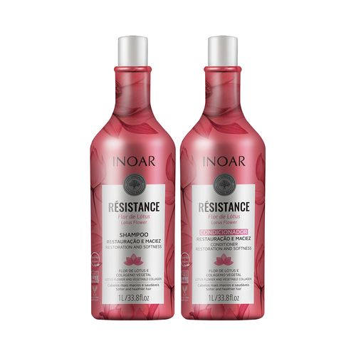 Kit Inoar Résistance Flor De Lótus (Shampoo + Condicionador) 1l