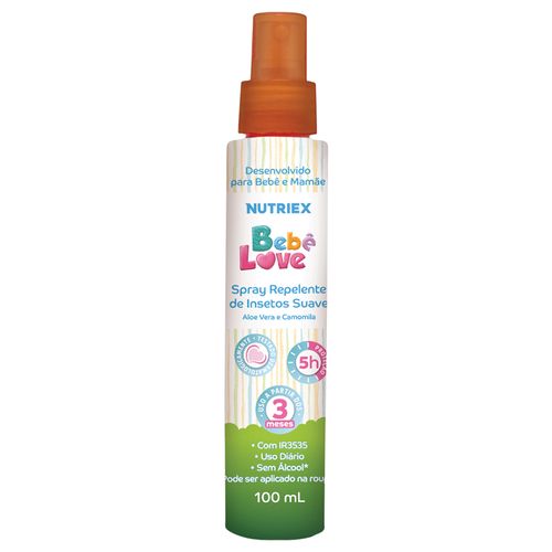 Spray Repelente De Insetos Bebê Love Nutriex 100ml