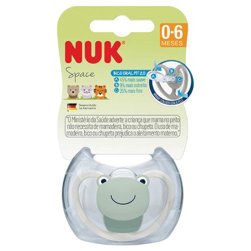 Chupeta Nuk Space Silicone Tamanho 1 Neutral