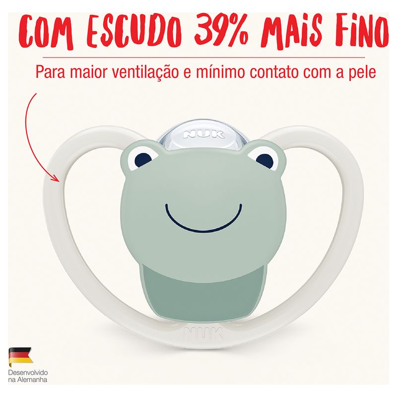 Chupeta Nuk Space Silicone Tamanho 1 Neutral