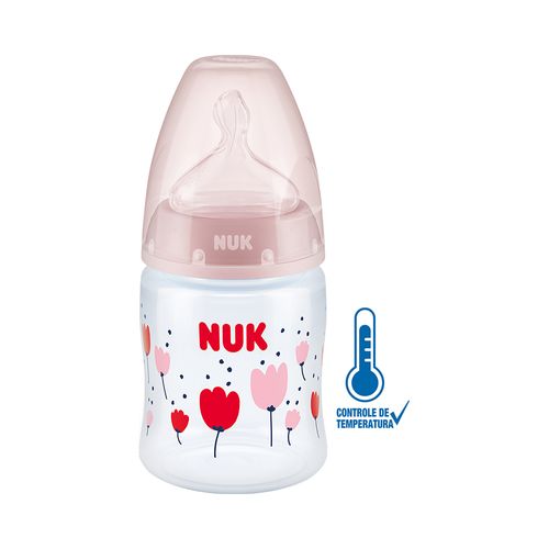 Mamadeira Nuk First Choice Controle De Temperatura 150ml Tamanho 1 Girl