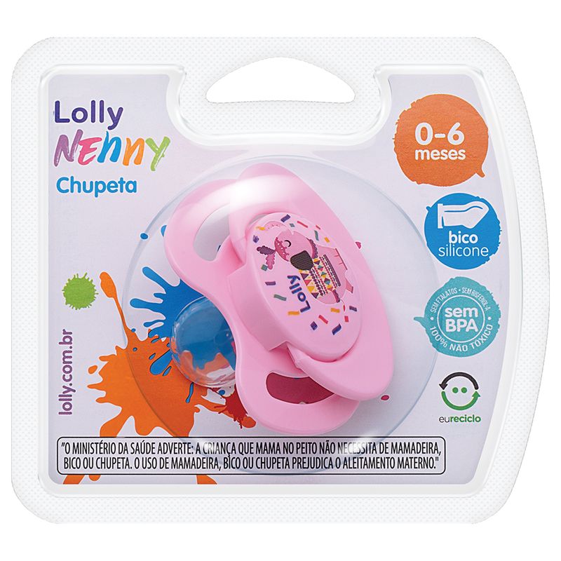 Chupeta-Lolly-Baby-Tip-Tamanho-1-Silicone-Bico-Ortodontico-Rosa-Blister