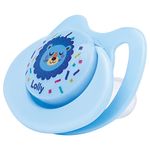 Chupeta-Lolly-Baby-Tip-Tamanho-1-Silicone-Bico-Redondo-Azul-Blister