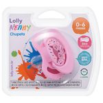 Chupeta-Lolly-Baby-Tip-Tamanho-1-Silicone-Bico-Redondo-Rosa-Blister
