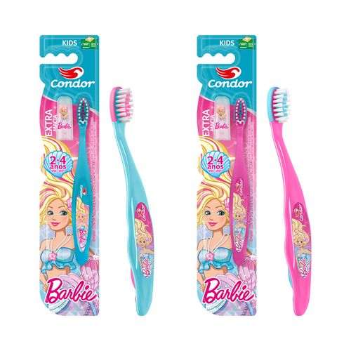 Escova Dental Infantil Condor 3167-3 Barbie Kids