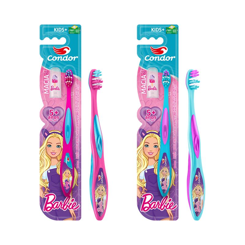 Escova Dental Infantil Condor 3170-0 Barbie Kids-