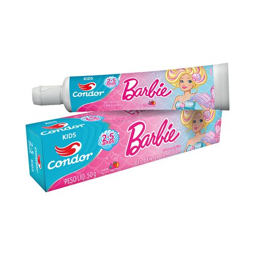 Gel Dental Infantil Condor 3512 Barbie 50g Kids