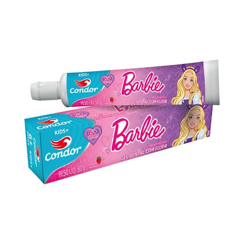 Gel Dental Infantil Condor 3511 Barbie 50g Kids+