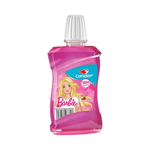 Enxaguante Bucal Infantil Condor 4503 Barbie 250ml