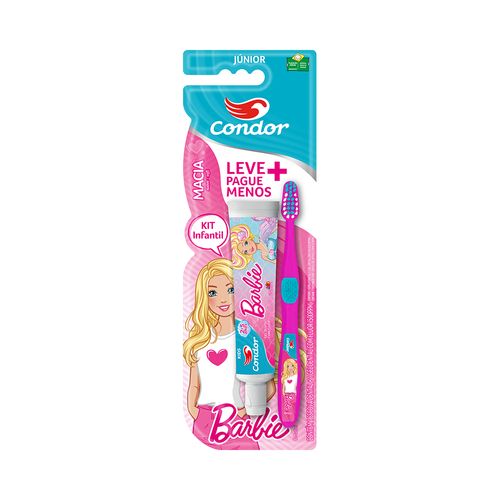 Kit Condor Barbie (Escova Dental Infantil + Gel Dental 50g) 8160