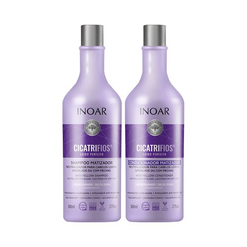 Kit Inoar Cicatrifios Loiro Perfeito (Shampoo + Condicionador) 800ml