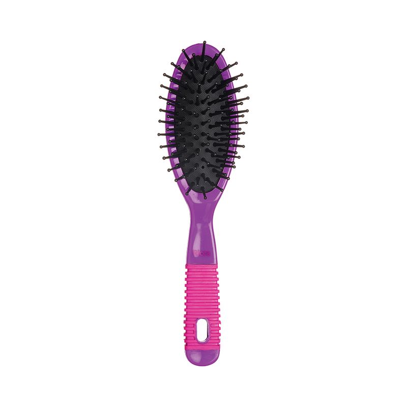 Escova De Cabelo Ricca Oval Peq Pink - Purple Almofadada - 2412