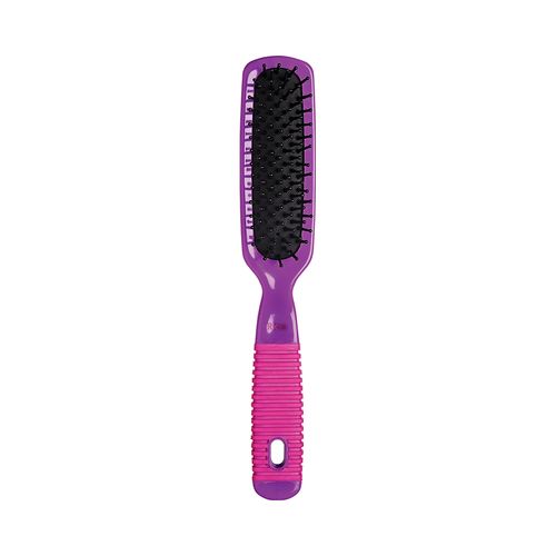 Escova De Cabelo Ricca Reta Pink & Purple Almofadada - 2414