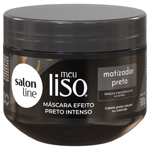 Máscara Matizadora Salon Line Meu Liso Preto 300g