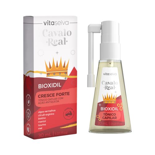 Tônico Capilar Bioxidil Vita Seiva Cavalo Real 30ml