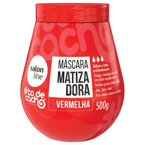 Máscara De Hidratação Salon Line #Todecacho Matizadora Vermelha 500g