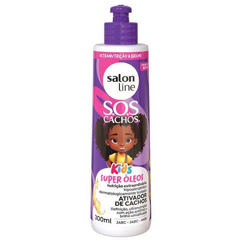 Ativador De Cachos Salon Line Sos Cachos Kids Definição 300ml