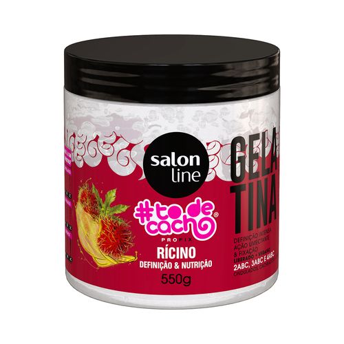 Gelatina Capilar Salon Line #Todecacho Óleo Rícino Definição E Nutrição 550g