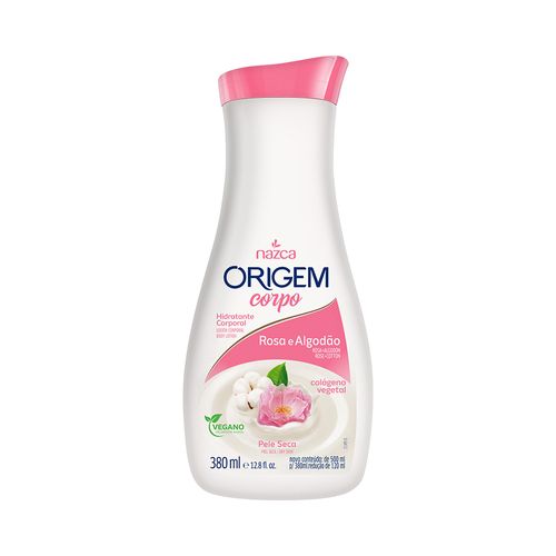 Hidratante Corporal Nazca Origem Rosa E Algodão 380ml