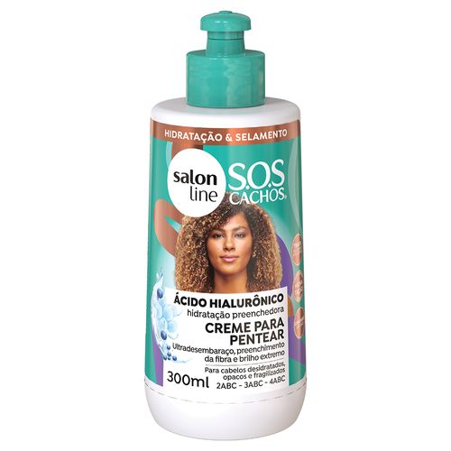 Creme Para Pentear Salon Line Sos Ácido Hialurônico 300ml