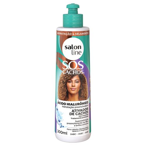 Ativador De Cachos Salon Line Sos Ácido Hialurônico 300ml