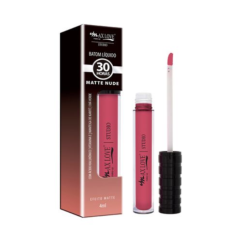 Batom Líquido Matte Nude Max Love 30h Cor 654