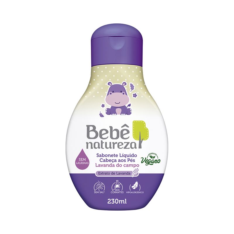 Sabonete Liquido Bebe Natureza Lavanda Do Campo 230ml