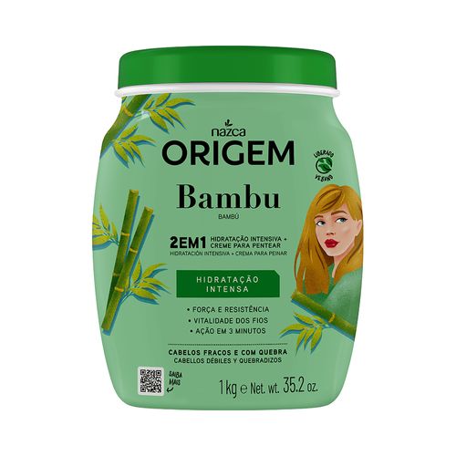 Creme De Hidratação Intensiva + Creme Para Pentear 2em1 Nazca Origem Bambu 1kg