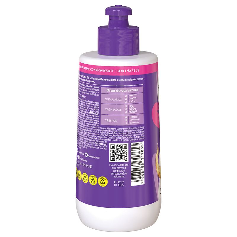 Creme Para Pentear Salon Line Sos Cachos Kids Nutricao Em Acao Cachinhos Ultranutridos 300ml