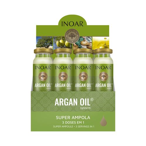 Ampola Inoar Argan Oil 45ml Display com 12 Unidades