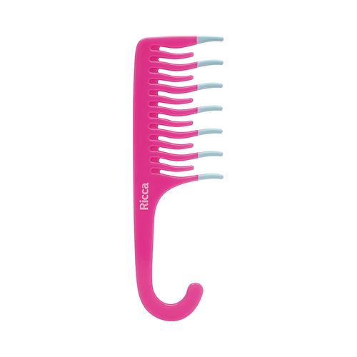 Pente para Cabelo Ricca Shower Cachos Pink