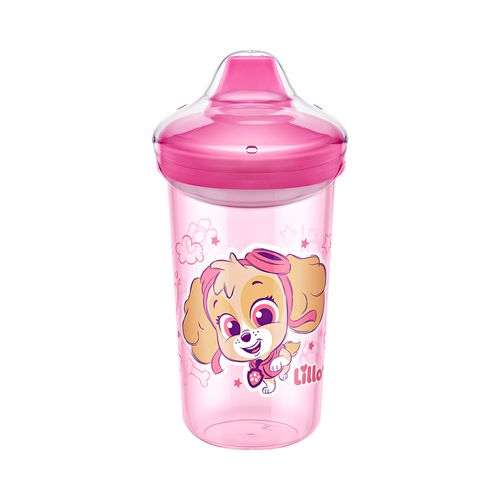 Copo Lillo Antivazamento Max Patrulha Canina 320ml Rosa 12+ Meses