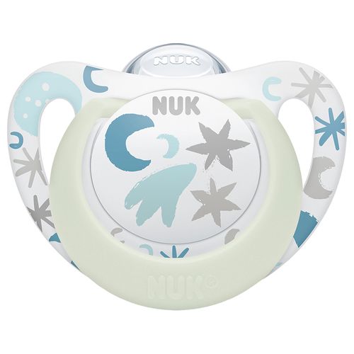 Chupeta Nuk Star Glow Brilha no Escuro Tamanho 1 Neutral