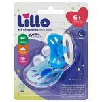 Kit-2-Chupetas-Lillo-Dia-e-Noite-Extra-Air-Tamanho-2-Anatomica-Azul