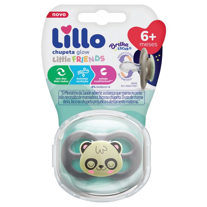 Chupeta-Lillo-Little-Friends-Tamanho-2-Glow-Neutra
