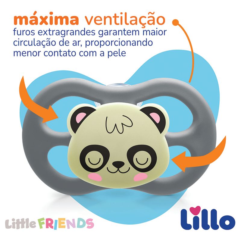Chupeta-Lillo-Little-Friends-Tamanho-2-Glow-Neutra