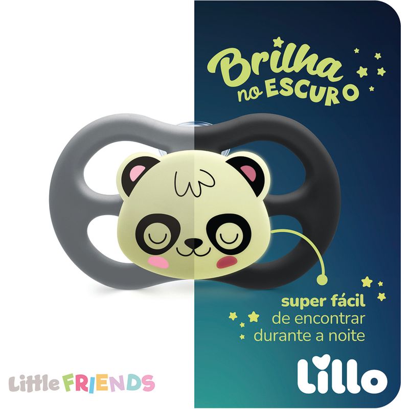 Chupeta-Lillo-Little-Friends-Tamanho-2-Glow-Neutra