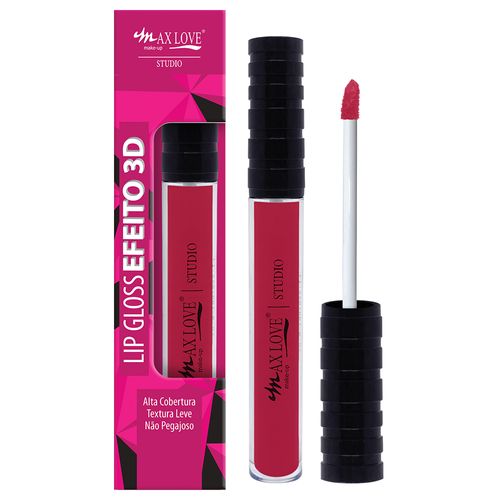 Batom Lip Gloss Efeito 3D Max Love Cor 906