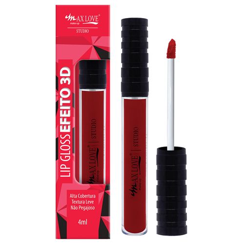 Batom Lip Gloss Efeito 3D Max Love Cor 909