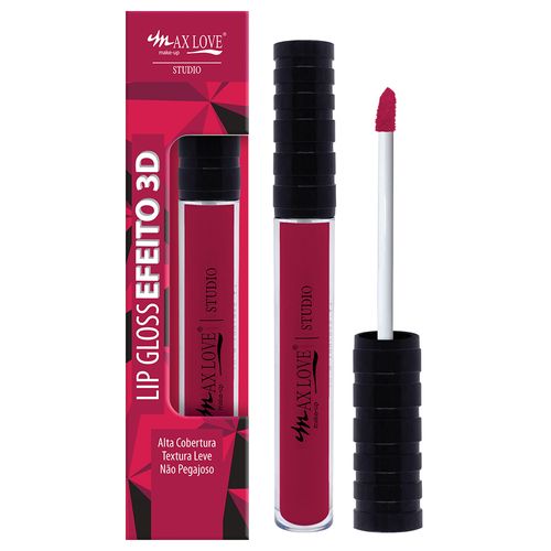 Batom Lip Gloss Efeito 3D Max Love Cor 910