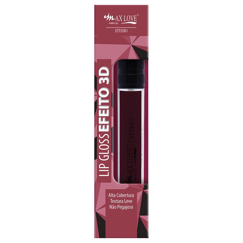 Batom Lip Gloss Efeito 3D Max Love Cor 916