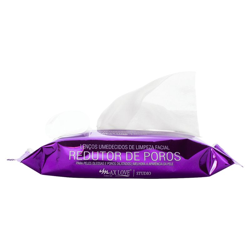 Lenco Demaquilante Max love Redutor de Poros Com 20 Lencos
