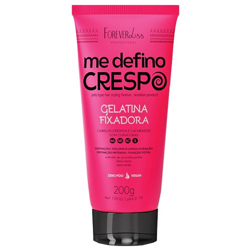 Gelatina Fixadora Forever Liss Me Defino Crespo 200 G