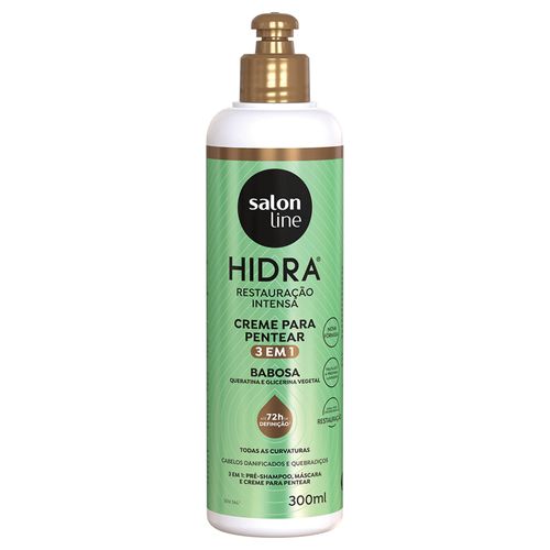 Creme de Pentear Hidra 3 em 1 Babosa Salon Line 300 ML