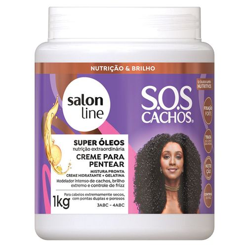 Super Óleos Creme de Pentear Salon Line 1 Kg