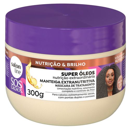 Super Óleos Manteiga Extranutritiva Máscara De Tratamento Salon Line 300 G