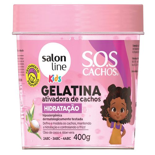 Kids Gelatina Ativadora de Cachos Hidratação Salon Line 400 G